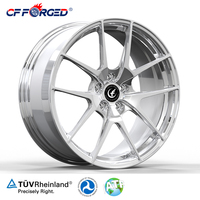 Jantes de voiture personnalisées forgées CF, nouveau design concave profond, monobloc à rayons multiples, 20x10.0 20x11.0, chromées, légères