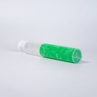 Aangepaste 80g 100g groene doorschijnende matte PE tube plastic tandpastatube verpakking met flip-top deksel voor fruit smaak tandpasta