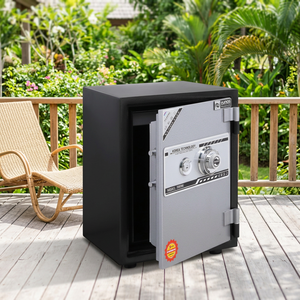 Coffre-fort YUNOS YNS-49C avec déverrouillage par empreinte digitale, mot de passe et clé - Haute sécurité, étanche, durable, écologique - Product Image 5