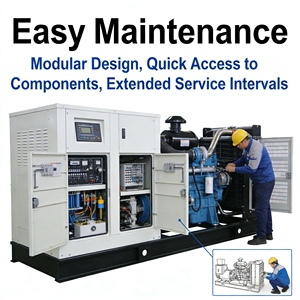 Silent 3 Phase 50KW 75KVA <b>Generator</b> Set <b>Gas</b> Engine and 750KW - Product Image 2