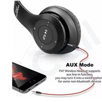 Écouteurs sans fil portables P47 V5.3 supra-auriculaires avec microphone, multicolores, étanches IPX-4, écouteurs de sport JL pour le voyage