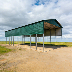 Almacén de Acero Prefabricado Portátil de Bajo Costo y Establo para Ganado para Almacenamiento Agrícola - Product Image 1