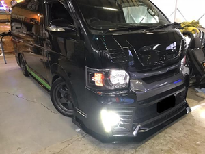 Hiace – pare-chocs avant avec lèvre, carénage inférieur Seige pour Hiace KDH200 2014-18, carrosserie large - Product Image 3