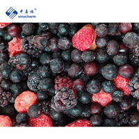 Sinocharm BRC a Approuvé IQF Mélange Frais Baies Fraise Myrtille Mûre 3 Façons Mélangées Baies Mixtes Congelées