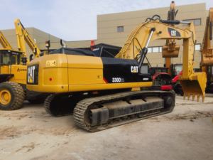 Pelle sur chenilles Caterpillar 330D2L d'occasion japonaise, bas de pelle CAT 330D2L d'occasion bon marché à Shanghai Yard - Product Image 2