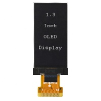 Pantalla OLED Raspberry Pi Blanca PM-Mono I2C de 64x128 y 1.3 Pulgadas con Conector de Controlador SH1107 y Soporte de Montaje