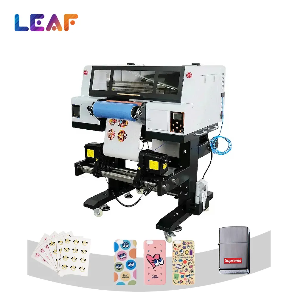 Film UV DTF AB de haute qualité LEAF Rouleau à Rouleau Imprimante UV DTF de transfert d'autocollant pour verre