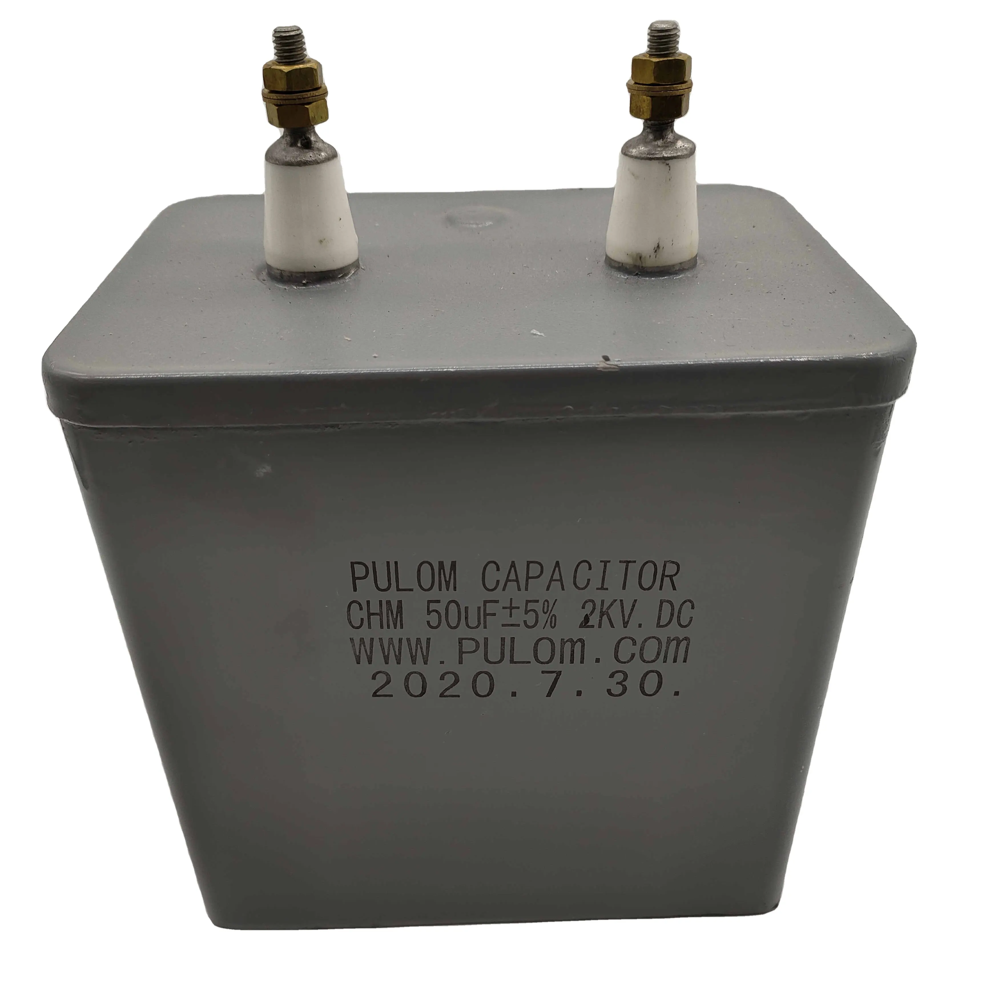 Plchm série capacitor de pulso dc immerso de óleo de alta tensão Plchm-5000-10