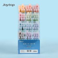 Pour la vente en gros, stylo gel en plastique 0,5 mm Hyuna Flower Magic Pen avec logo personnalisé, écriture fluide, ensemble de présentation sur comptoir, papeterie créative