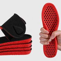 Semelles Confortables avec Soutien de la Voûte Plantaire, Rehaussement de la Hauteur, Maille Respirante, Mousse Souple PU, Conception à Ventilation Cœur, Coussin Massant, Flexibles
