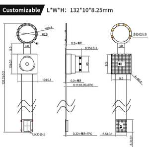 YE <strong>2</strong> Million Support Frame Synchronization 1080p 30fps with White Light Circles MIPI Interface Gc2053 Camera Module - Product Image 3
