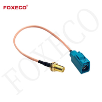 Câble de conversion FOXECO RF Fakra pour caméra de recul, adaptateur de câble, connecteur, ligne de recul, câble de conversion pour vision arrière de voiture