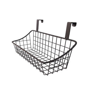 Over The Cabinet Door Metal Wire Organizer Basket Hanging Storage Basket For Bathroom - Product Image 6