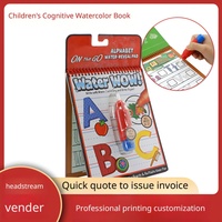 Livre de coloriage réutilisable Water WOW Water Reveal, sans désordre, bloc de dessin magique sous la mer, jouet éducatif de voyage pour enfants, cadeau