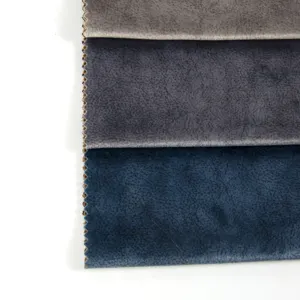 China supplier soft velour polyester knitted sofa fabric upholstery fabrics for sofas and furniture