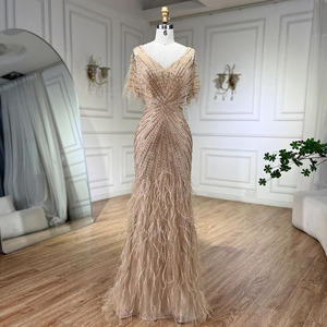 S0958N <span class=keywords><strong>Abito</strong></span> da <span class=keywords><strong>Sposa</strong></span> Elegante Dorato, Vestito da Sera Chic con Paillettes per Ospiti, Cene di Gala, <span class=keywords><strong>Madre</strong></span> della <span class=keywords><strong>Sposa</strong></span>, Cerimonie Formali - Product Image 1