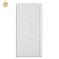 Porte en composite de cristal de carbone résistante à l'humidité, résistante à l'usure, insonorisée, porte finie pour hôtel, usage commercial