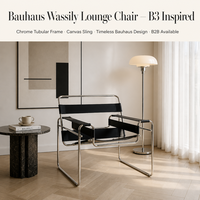 Chaises Signature Designées, Chaise à Sangles en Cuir Vegan Lisse et Robuste