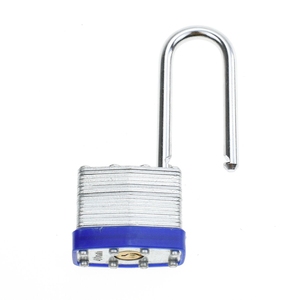<span class=keywords><strong>Candado</strong></span> de Acero Laminado YH9110 con Cuerpo Ancho de 1-9/16 Pulgadas, Grillete Largo, Antirrobo, Aro de Plástico <span class=keywords><strong>Azul</strong></span>, Llaves Iguales - Product Image 4
