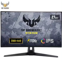 Moniteur incurvé IPS ASUS VG27AQ1A 27 pouces 2K avec résolution 2560x1440 (WQHD), 170 Hz, 1 ms, 250 cd/m², 130 % de l'espace couleur sRGB, moniteur de bureau