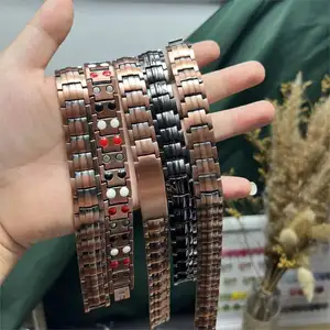 Handmade Pure Copper Magnetic Men's Bracelet Retro Viking Copper Bracelet Adjustable Pure Copper Women's Bracelet