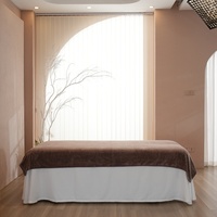 Housse de table cosmétique en velours, drap de massage avec trou pour le visage, 230x120cm, en polaire corail douce et respectueuse de la peau