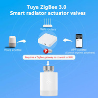 RKHK Zigbee Katup Radiator Termostatik TRV Termostat Radiator Pintar yang Dapat Diprogram Kontrol Aplikasi Bekerja dengan Alexa Google Home