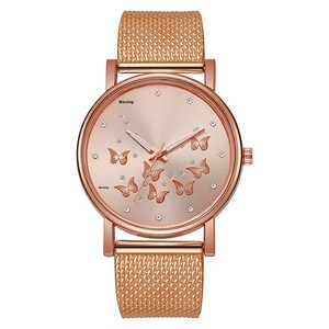 <span class=keywords><strong>Lius</strong></span> Neue Cross-Border Schmetterlings-Stil Damen-Freizeituhr Modische Quarz-Armbanduhr Umweltfreundlicher Zeiger Acryl-Armband - Product Image 5