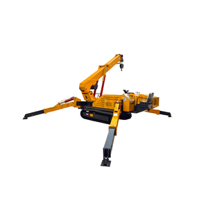 360 derajat truk derek Mini untuk konstruksi luar ruangan bekerja pengangkat kaca derek laba-laba dengan dentuman teleskopik - Product Image 1