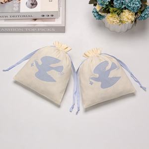 Bolsa de hilo de algodón con cordón de lujo Bolsa de algodón suave Tamaño personalizado Embalaje de color personalizado Aceptable - Product Image 3