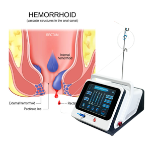 Clinica anale fistola diodo Laser 980nm 1470nm trattamento emorroidi rimozione vascolare macchina medica EVLT dispositivo - Product Image 1