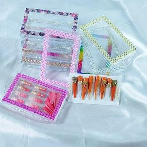 <span class=keywords><strong>Faux</strong></span> ongles à presser de haute qualité, lot de 24 pièces, couvrance totale, styles variés pré-dessinés, réutilisables <span class=keywords><strong>pour</strong></span> usage quotidien, en matériau ABS - Product Image 3