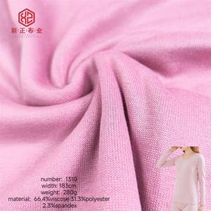 High End Thermal Fabric 280 GSM 66,4% Viskose 31,3% Polyester 2,3% Spandex Thermal Knit Unterwäsche Elastic Fleece Fabric - Product Image 1
