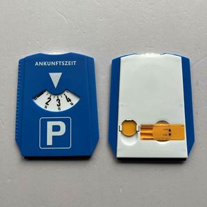 Temporizador de estacionamiento personalizado con diseño de banda de rodadura de neumático, raspador de hielo y soporte para monedas - Regalo promocional para automóviles - Product Image 4