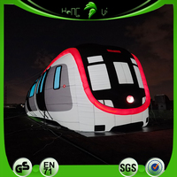 Modèle de Train gonflable personnalisé d'usine pour ballon gonflable en forme de métro de décoration d'événement de Hong Kong Central Plaza