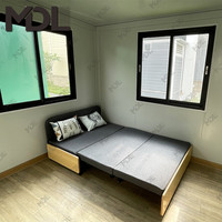 Maison préfabriquée à construction rapide de 20 pieds 40 pieds maison modulaire en conteneur pliable petite petite maison en conteneur pliable pour le camping bureau à domicile