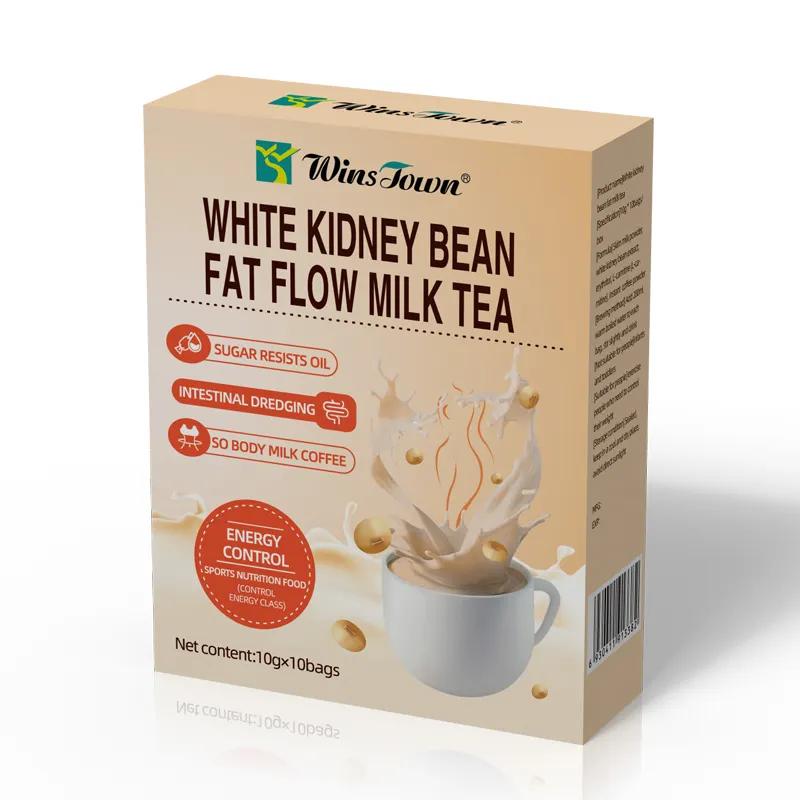 Weißer Nierbohnen Milchtee Eigenmarke Spezialdesign schneller 14-Tage-Detox flacher Bauch Gewichtsverlust Tee