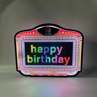 Vente en gros OME personnalisé LOGO MARQUEE enseigne LIGHT UP LED coffret cadeau MESSAGE BOARD LETTER SIGN Bottle Presenter WITH led screen