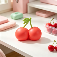 Balle anti-stress personnalisée fantaisie en forme de mini-fruits, jouet à presser en caoutchouc TPR fraise et pomme pour enfants, idéal comme cadeau