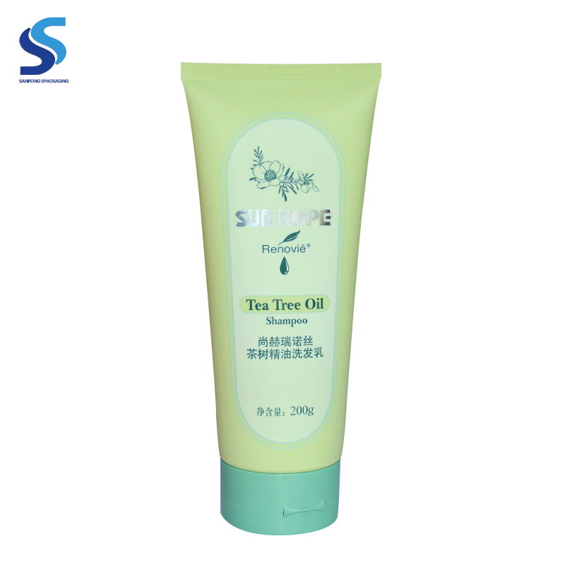 Tubos de plástico para champú para el cabello cuerpo la crema de la loción cosmética con tapa flip top