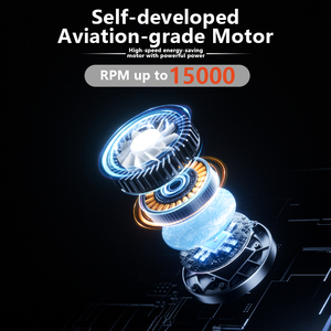 Ventilador Personal Portátil de 5 Velocidades Ajustables, Apto para Avión y Tren, con Pantalla LED Digital de Potencia - Product Image 3