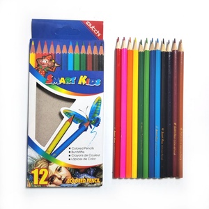 ชุดเครื่องเขียนศิลปะคุณภาพสูง 12 สี ปลอดสารพิษ เป็นมิตรกับสิ่งแวดล้อม ดินสอสีหลายรูปทรง ปลายแหลมสำเร็จรูป สำหรับเด็ก วาดภาพบนไม้ - Product Image 1