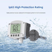 Sensor de Temperatura y Humedad para Ductos, Industrial, de Alta Precisión, con Pantalla LCD y Transmisor RS485, OEM, de Plástico, para Aire Acondicionado