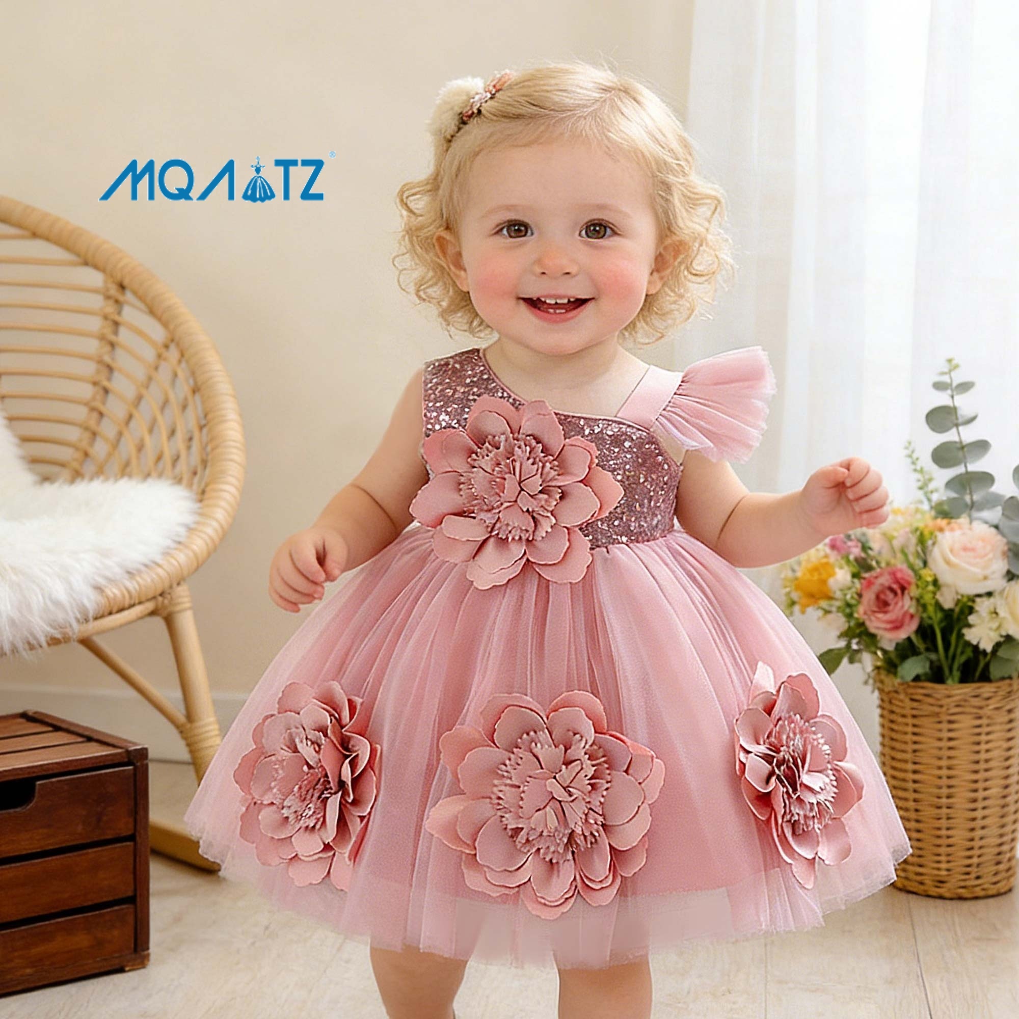 2nd birthday dress The Frozen Ice Queen Cora and Violet 23.0 inch / 58cm CPEI Toddler Girl 2nd Birthday