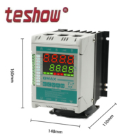 GMAX Industriel AVR Triphasé T-7 40A 15KW 0-10V 4-20mA Contrôle Intelligent par Thyristor SCR CA 380V-440VCA Fusible Rapide Température