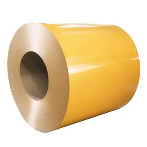 Bobina d'acciaio galvanizzata di colore giallo PPGI/GI