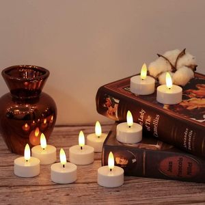 Mini 6/<b>SET</b> Romantic Party Home Decor Beautiful Moving Flickering 3D Flame Various Sizes Wedding Tealight Led <b>Candles</b> Lights - Product Image 1