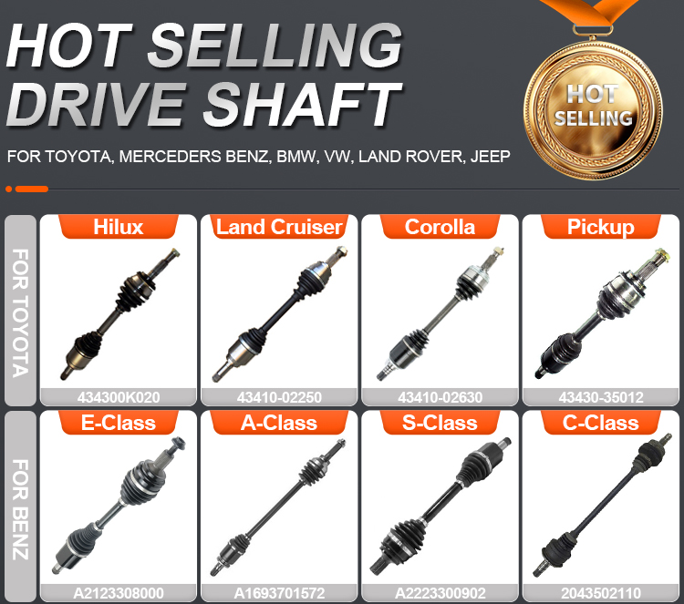 52104590AA - Front Right Left CV Axle Drive Shaft for Jeep