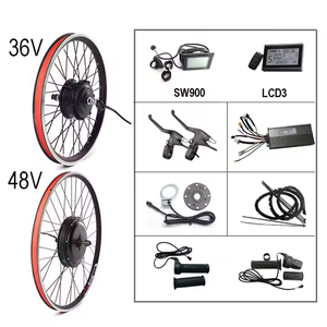 欧盟仓库电动自行车转换套件36V 250W 350W 500W 48V 1000W 1500W EBike无刷轮毂电机脂肪自行车车轮套件 - Product Image 3