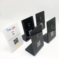 Étanche Acrylique Nfc Table Menu Autocollant Qr Code Nfc Présentoir Pour Restaurant Menu Google Review